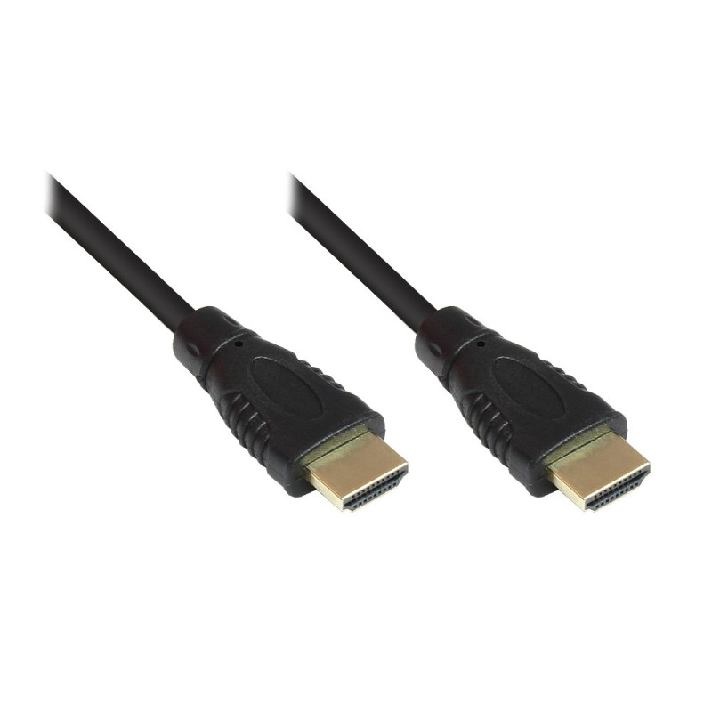 Good Connections High Speed HDMI Cavo 2m con Ethernet gold Stecker Nero